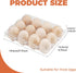 Merkaunis 120 12 Count 3x4 Pcs Plastic Egg Cartons Cheap Bulk, Grids Clear Empty Egg Cartons, Reusable Egg Trays Clear