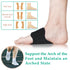 Arch Support Compression Sleeves for Flat Feet, Adjustable Velcro Braces for Pain Relief, Unisex Orthotic Wrap