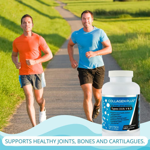 Multi Collagen Pills Plus 180 Capsules (Types I, II, III, V & X) + Absorption Enhancer, Non-GMO, 3 Months Supply