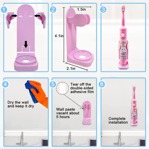 OJV 8620 Musical Electric Toothbrush for Kids, 3 Modes, 2 Min Timer, Rechargeable Sonic Music Toothbrush