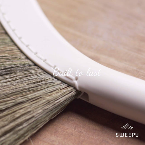 SWEEPY Light - Indoor Grass Broom with Long Handle for House, Garage, Office, Kitchen