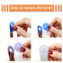 MOOSEC Tongue Scraper for Adults & Kids - Durable 2 in 1 Silicone Brush and Stainless Steel Scrapers