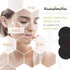 Reusable Makeup Remover Pads Black Washable - 10 Pack Organic Cotton Rounds for Facial Cleansing