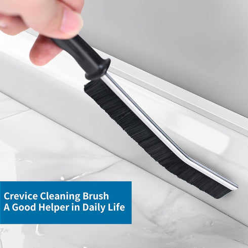 2 Pcs Multifunctional Crevice Cleaning Brush Hard Bristle Gap Tool for Bathroom Kitchen Tiles Window Cleaning