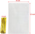 Mini Skater 8" x 12" Clear Treat Bags with 50Pcs Gold Color Twist Ties for Wedding Gift Candy Cookie Bakery, 50Pcs
