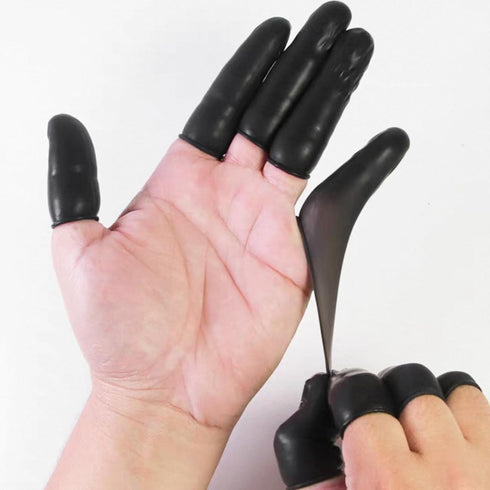 XusEmydinal 100 Pcs Disposable Finger Cots, Finger Protectors, Finger Gloves for Manicure,Beauty, Massage, Industrial