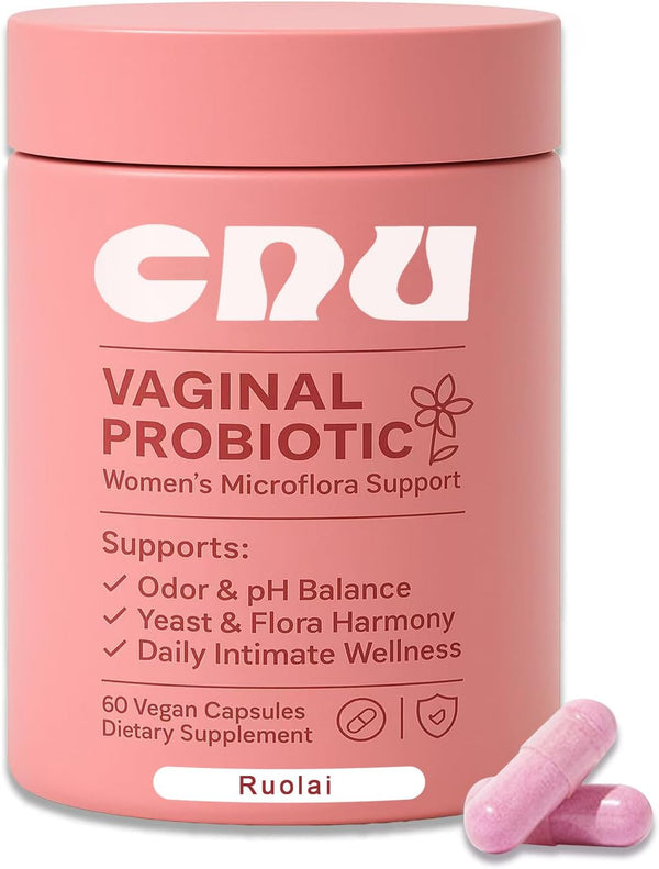 Ruolai Women's Vaginal- pH Balance & Prebiotics with Lactobacillus - Promote Healthy Vaginal