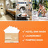 Laundry Detergent Sheets Travel Pack, 5 Sheets for 10 Loads, Unscented, No Plastic Jug for All Washing Machines
