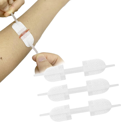 Emergency Wound Closures Adhesive Bandages, Zip Stitch Stickers for Camping, Survival & Household Gear, 3 Pcs (70 *