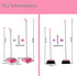 Pink Broom and Dustpan Set Combo for Home Office Kitchen, Broom with Dustpan (Pink)