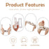 Canitor Spa Headband Wrist Bands Set with Hair Clips Skincare Headband for Washing Face Non Slip Puffy Terry Cloth Makeup Headband Cute Women Teen Girls Gifts Trendy Stuff Hair Accessories