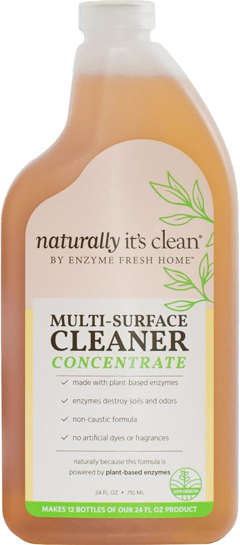 naturally it's clean Enzymatic Multi-Surface Cleaner, 24 oz Concentrate