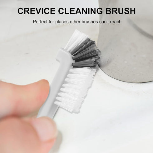 Houseluxe Kitchen Scrub Brush Edge Corner Cleaning Brush Hard Bristle Cleaning Supplies for Kitchen, Bathroom, Corner