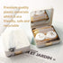 Contact Lens Case, Marble Travel Kit with Remover Tool, Mirror, Tweezers & Solution Bottle for Women & Girls (Gold)