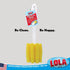 Lola Products Glass & Jar Sponge Brush, Star Shaped, Foam Material, Non-Scratch, Dishwasher Safe, 6 Pack
