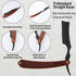 Straight Razor with Strope - Professional Straight Edge Barber Razor, Premium Stainless Steel Shaver for Men