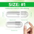Empty Capsules Size 1 - Vegan Capsules Empty - Pill Capsules Empty (100 Count) with 2 Micro Lab Spoons for Capsule Filling Kit - Veggie Capsules Empty for DIY Your Own Supplements