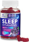 Sleep Vitamins, Fast Acting, Natural Sleep Gummy Supplement for Adults, 60 Gummies, 12mg Melatonin, Chamomile & Zinc