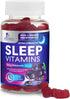 Sleep Vitamins, Fast Acting, Natural Sleep Gummy Supplement for Adults, 60 Gummies, 12mg Melatonin, Chamomile & Zinc