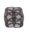 Lovef Women Magic Hair Combs - Wood Beaded Stretch Double Side Clips Bun Maker Hair Accessories (Bead Coffee)
