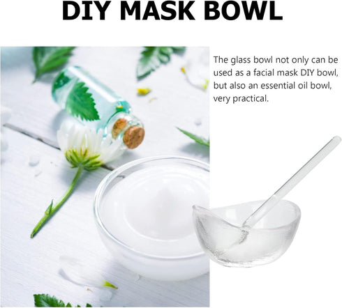 Zerodeko Face Mask Mixing Bowl Set, DIY Facemask Mixing Tool Kit with Spoon for Ladies and Girls