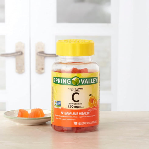 Spring Valley Gummie 240 70 Gummies - Vitamin C mg, Orange