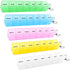 Wopanxye 5 Pcs 7 Days Travel Pill Dispenser, Weekly 7 Compartment Pill Box,