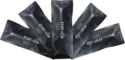 ITMT-GLD /5pcs/Set Anal Gay Sex Lubricant Applicator with Pleasure Cream Tip Cap / Disposable / Individually Wrapped