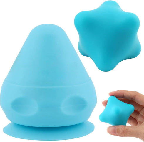 LOQJSS 2pcs Neck Relaxer Shoulder Back Massager,Myofascial Massage Ball,Suction Cup Mountable Back Pain Relief Tool