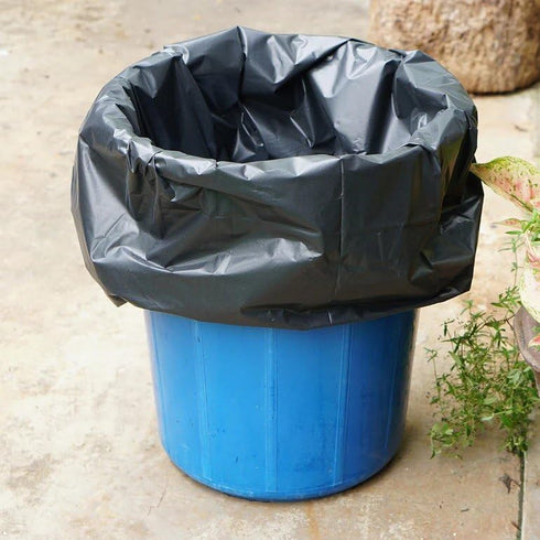 QQOUTLET 50-60 2 43"x48"Can (50 Gallon Heavy Duty Trash Can Bags - Mil Thickness, stretchable, Leak Proof, Black large