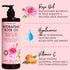 PHARM TO TABLE Hydrating Rose Oil Body Wash for Women and Men - Hydrates and Brightens Skin, Sulfate Free, 480ml