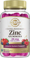 Solgar Zinc Gummies, 25mg Ultra Potency Zinc Citrate for Immune Support, Vegan, Kosher, Gluten Free, 60 Servings