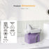 2-Pack Laundry Detergent Container - 51oz Dispenser with 5 Labels for Laundry Room Organization, Soap, Bleach, Powder,