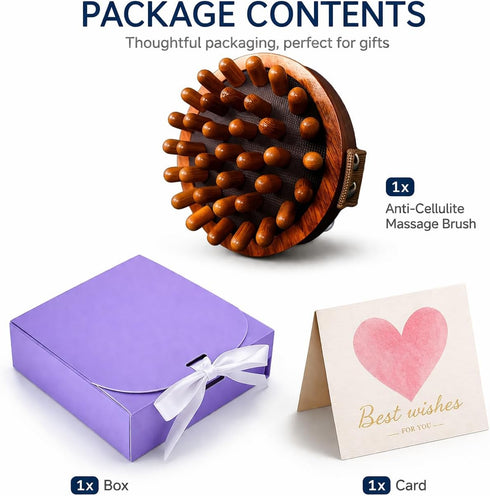 Lymphatic Drainage Massager & Anti Cellulite Massage Tool, Reduce Stretch Marks & Cellulite, Meridian Massage Body