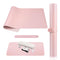 Subay Nail Art Table Mat, Soft Microfiber PU Leather Nail Hand Rest Cushion, Foldable Manicure Pad - Pink