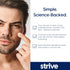 Strive Mens Face Moisturizer - Fragrance-Free Lotion for All Skin Types, Anti-Aging with 4% Niacinamide (50g)