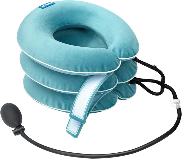 Cervical Neck Traction Device for Neck Pain Relief, Inflatable Neck Stretcher Traction Collar for Neck Decompression,