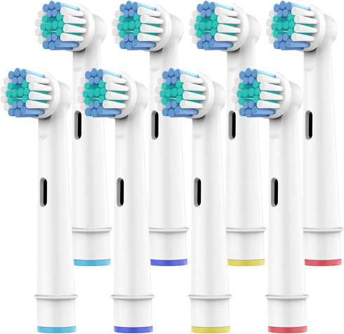 Toothbrush Heads for Oral B - 8 Pack Professional Electric Replacement Heads with Medium Soft Bristles