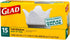 Glad 13 Gal. Quick Tie Tall Kitchen Bags - 15 Count