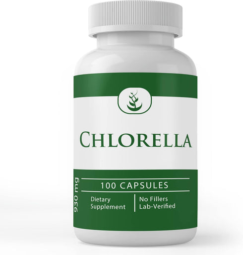 Pure Original Ingredients Chlorella (100 Capsules), Always Pure, No Additives or Fillers, Lab Verified