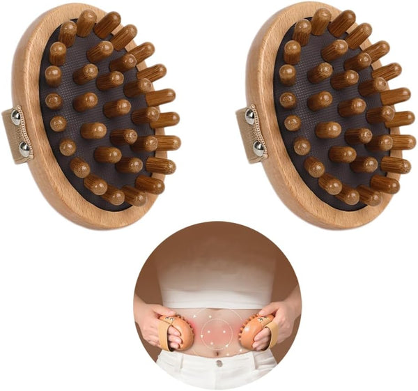 ZeroNever Natural Beech Wooden Massage Comb for Body and Scalp, Meridian Trigger Point