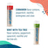 Preserve Toothpicks, Natural Mint Tea Tree Flavored for Fresh Breath, Sustainably Harvested Birch Wood - 3 Travel Cases
