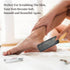 Pumice Stone Foot File (2-Pack), Wooden Handle Scrubber & Callus Remover for Dry Skin and Corns