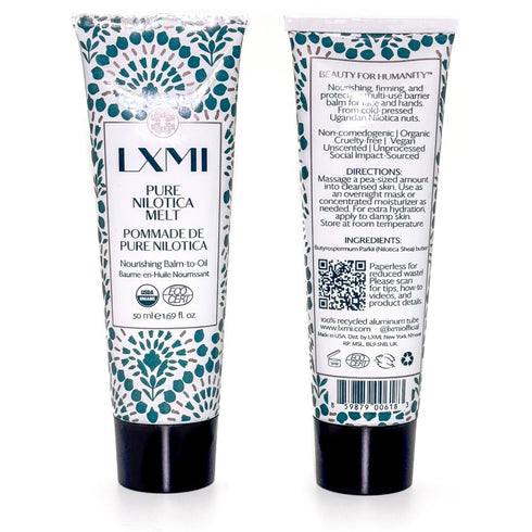 LXMI Pure Nilotica Melt, 100% Organic Barrier Repair Balm, Vegan, Cruelty-Free, Clean Skincare