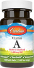 Carlson - Vitamin A Solubilized - 10000 IU (3000 mcg RAE), 100 Softgels