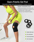 Knee Brace for Men Women, Open-Patella Patellar Tendon Support Strap, Compression Sleeve for Knee Pain (Black)