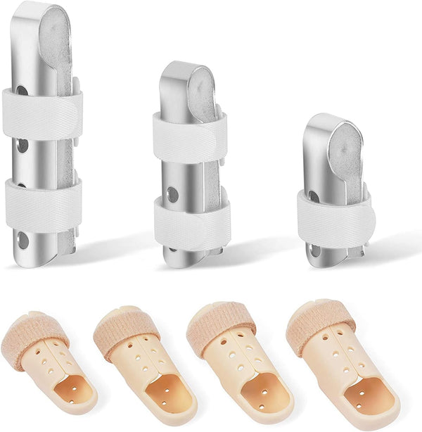 Sopito Finger Splint - 7PCS Finger Support Brace for Broken Fingers, Arthritis Knuckle Immobilization