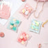 NUOMI 200Pcs Self Adhesive Pink Cookie Bags, Resealable Cellophane Bags for Gift Giving, 3.9"x3.1" with Bow Decoration