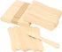 yueton 100PCS Wooden Ice Cream Spoons Sticks Disposable Wooden Tasting Spoons Sampling Spoons