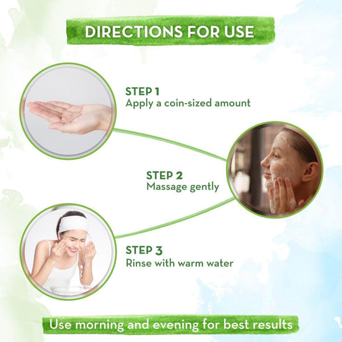 Mamaearth Tea Tree Face Wash with Neem - 3.38 Fl Oz (100ml), Non-Drying Cleanser for All Skin Types